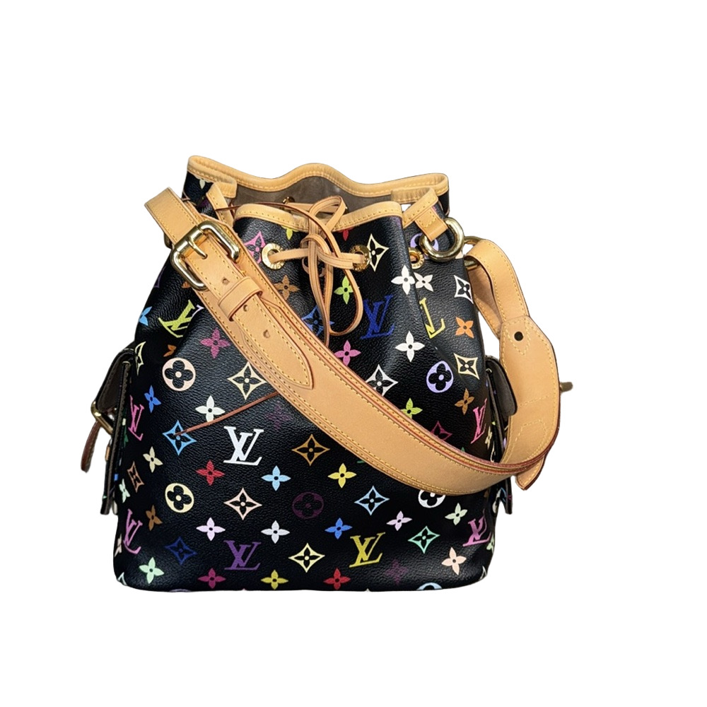 Louis Vuitton x Murakami Multicolore Black Petit Noe Bag - Picture 2 of 13
